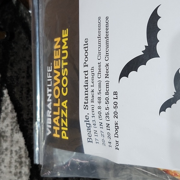 VIBRANT LIFE HALLOWEEN MEDIUM DOG PIZZA ๐ SLICE COSTUME - Picture 4 of 9